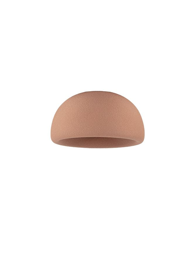 DAV Stone Red Polyurethane Natural Form Medium Semi-Flush Ceiling Light - ID 14499