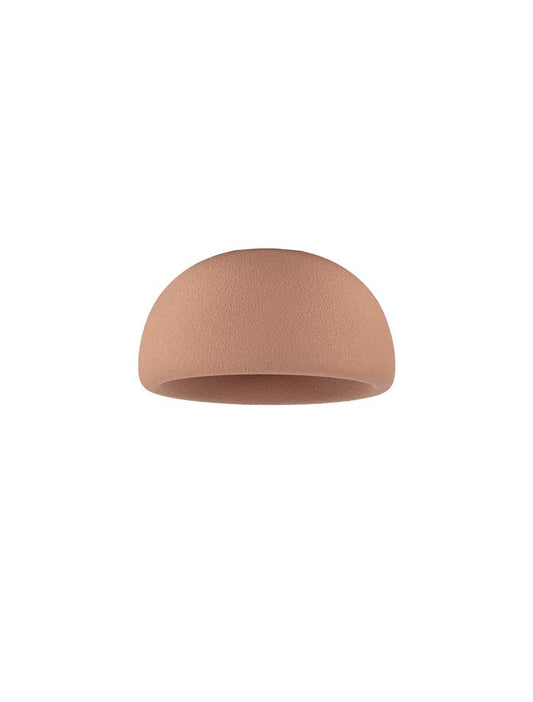 DAV Stone Red Polyurethane Natural Form Medium Semi-Flush Ceiling Light - ID 14499