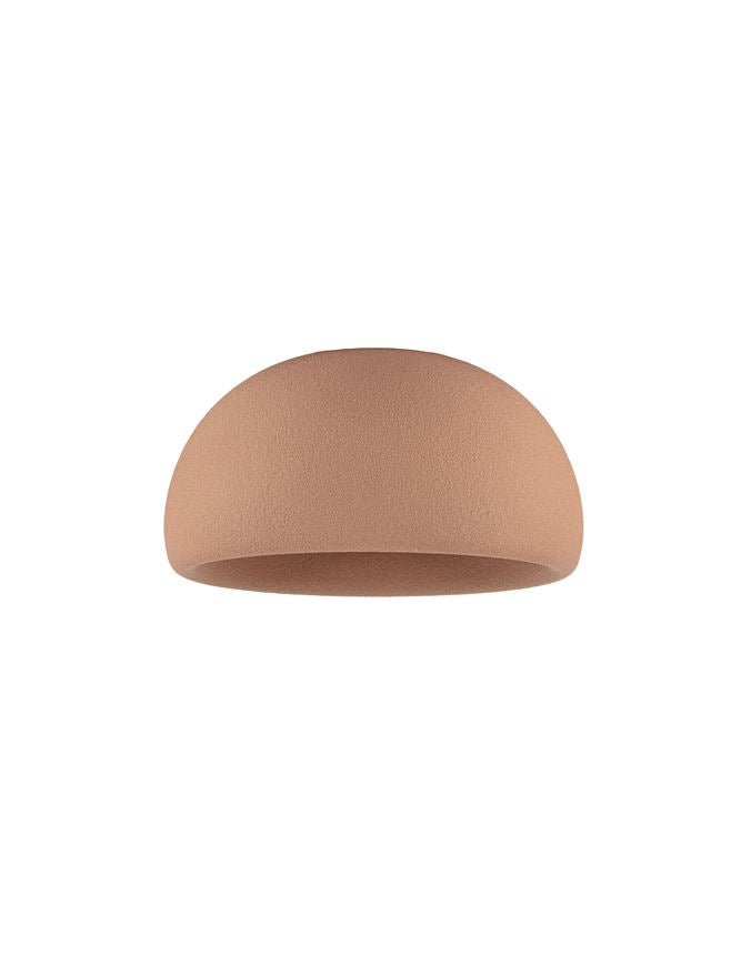 DAV Stone Red Polyurethane Natural Form Large Semi-Flush Ceiling Light - ID 14500