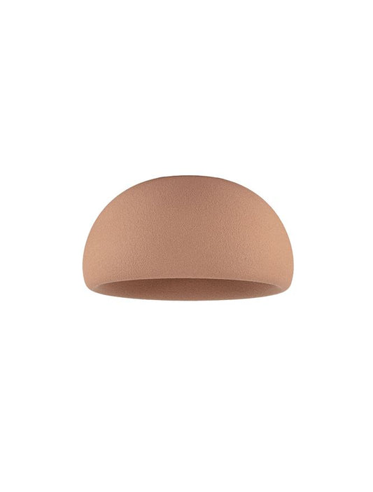 DAV Stone Red Polyurethane Natural Form Large Semi-Flush Ceiling Light - ID 14500