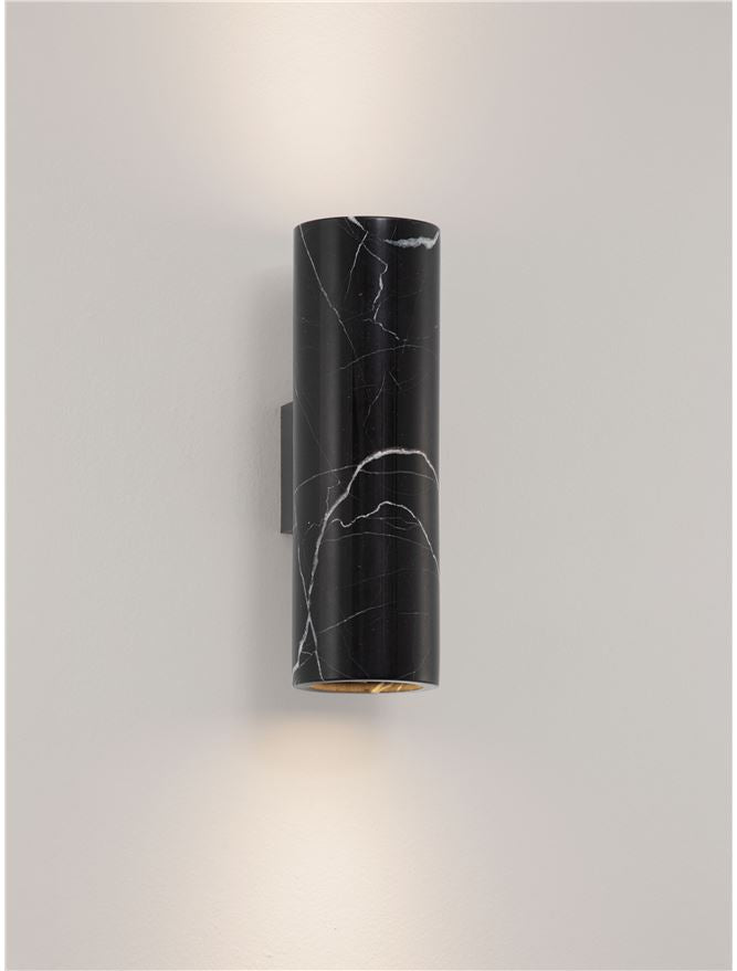OLV Black Marble Up / Down Wall Light - ID 14514