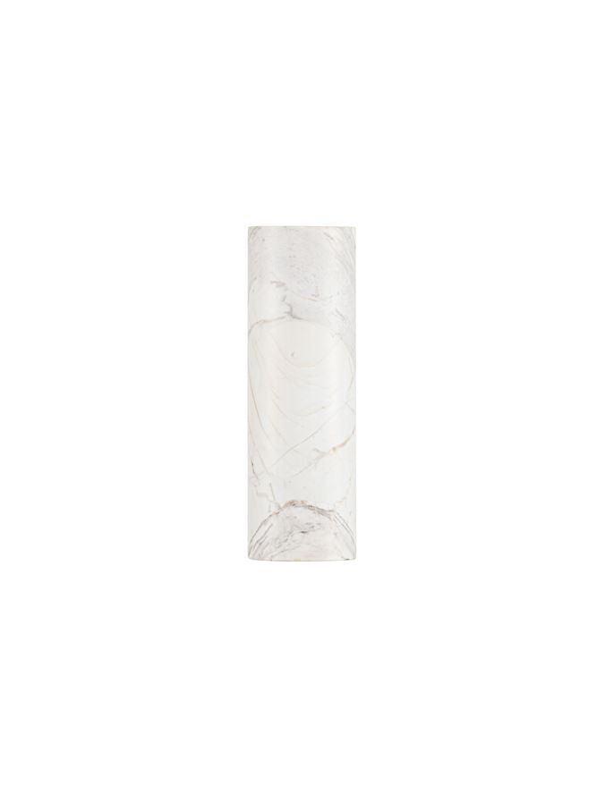 OLV White Marble Up / Down Wall Light - ID 14513