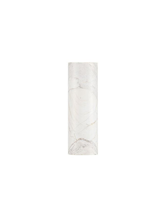 OLV White Marble Up / Down Wall Light - ID 14513