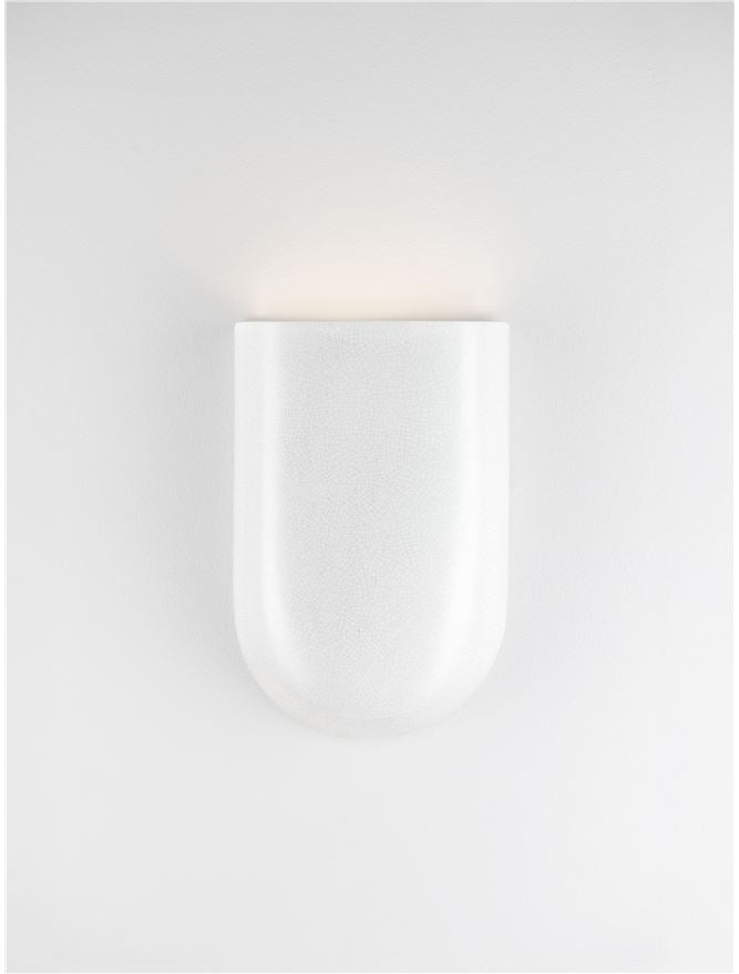PAZ White Ceramic Small Wall Light - ID 14472