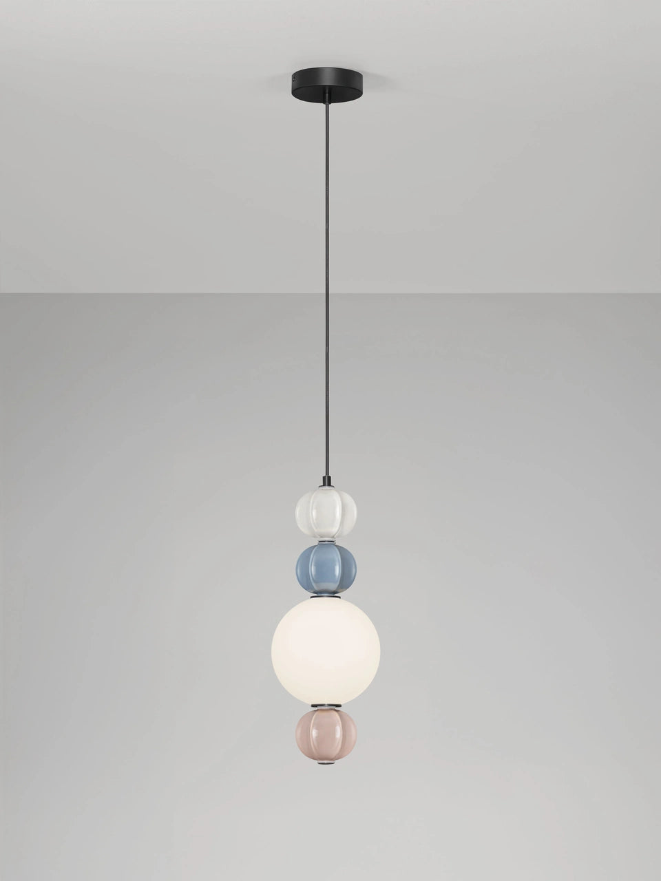 AZZ Ceramic and Glass Abstract Sphere Single Pendant - ID 14744