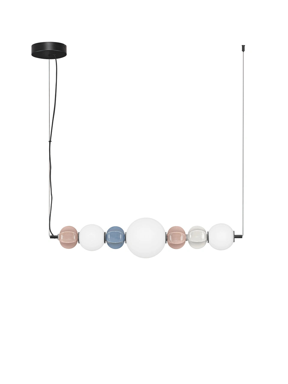 AZZ Ceramic and Glass Abstract Sphere Linear Pendant - ID 14746