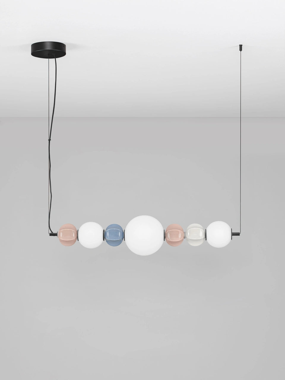 AZZ Ceramic and Glass Abstract Sphere Linear Pendant - ID 14746