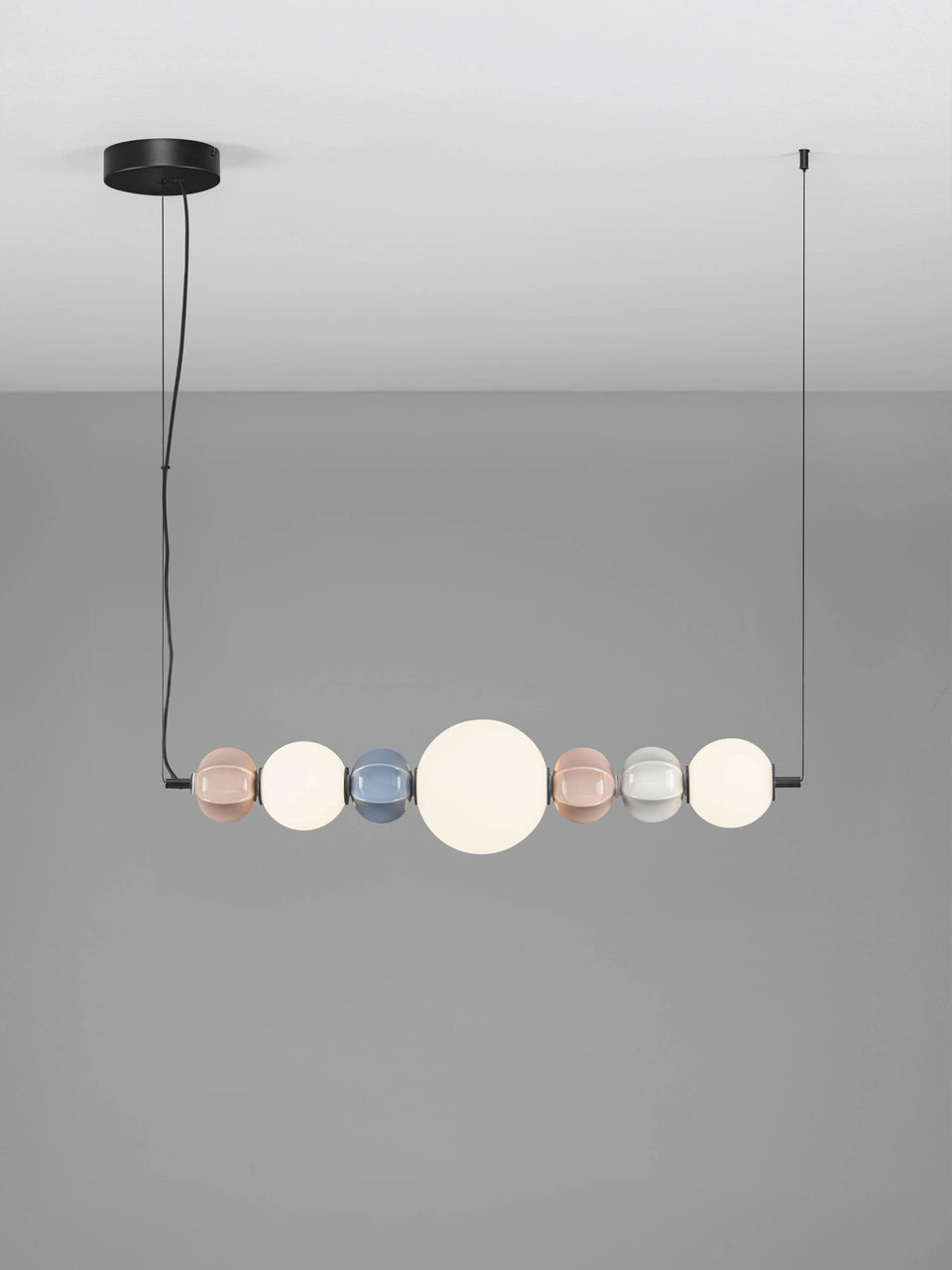 AZZ Ceramic and Glass Abstract Sphere Linear Pendant - ID 14746