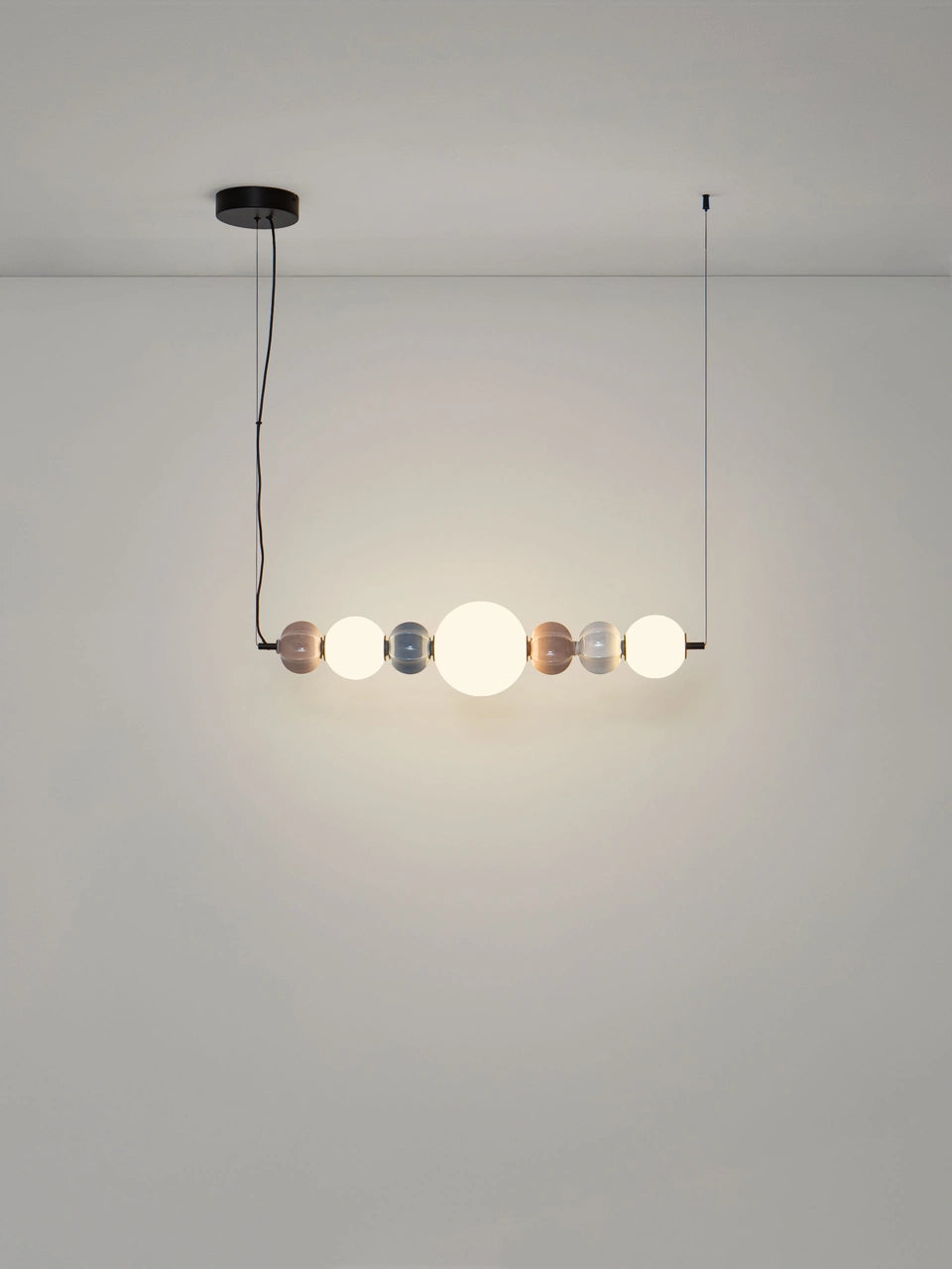 AZZ Ceramic and Glass Abstract Sphere Linear Pendant - ID 14746