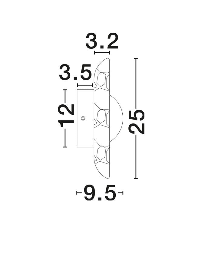 TAV Yellow Travertine & Wood Wall Light - ID 14110