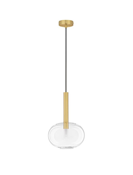 AME Sandy Gold & Clear Glass Blob Pendant - ID 12528