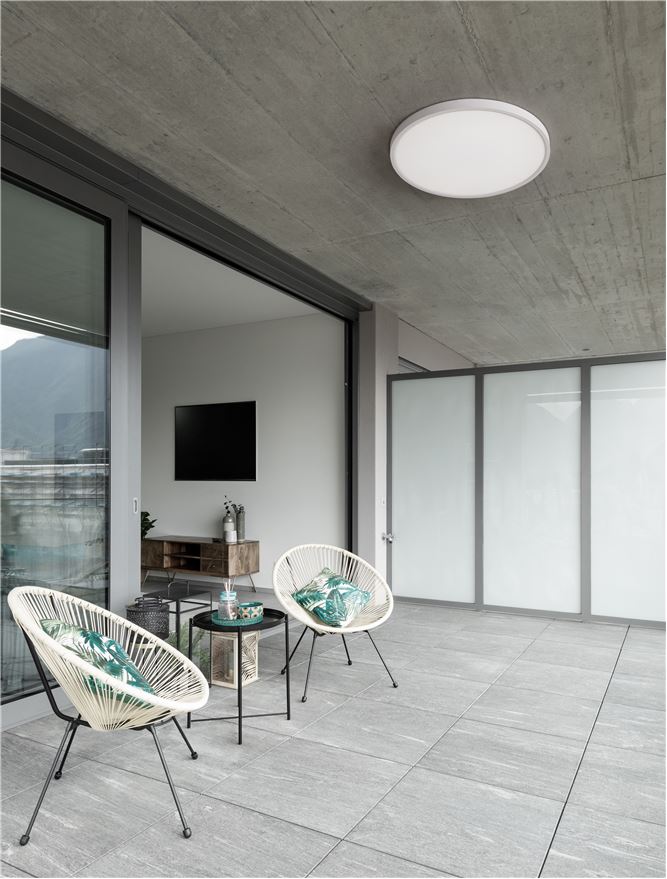 DIX White 40cm Ultra-Slim LED Ceiling Light with Selectable CCT - ID 14579