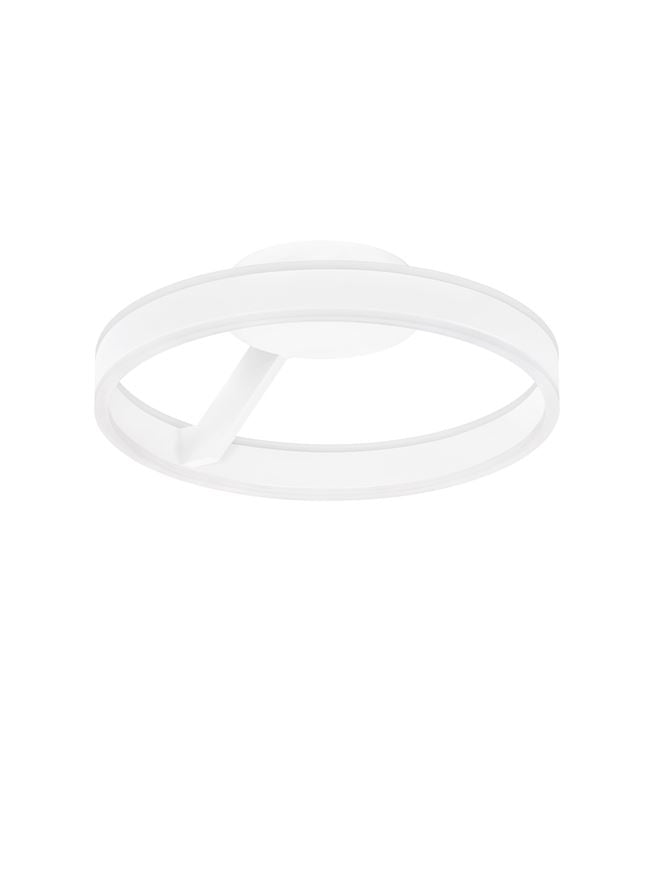 BIA Sandy White Dual LED Small 40cm Ring Semi-Flush - ID 14406