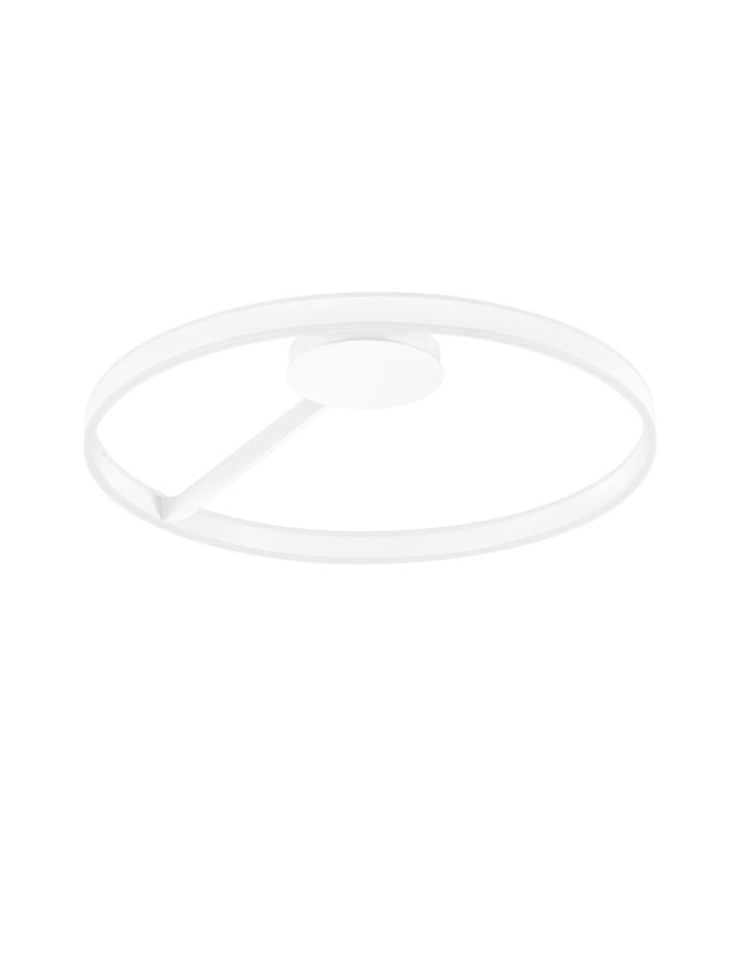 BIA Sandy White Dual LED Medium 80cm Ring Semi-Flush - ID 14564