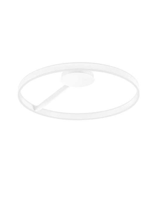 BIA Sandy White Dual LED Medium 80cm Ring Semi-Flush - ID 14564