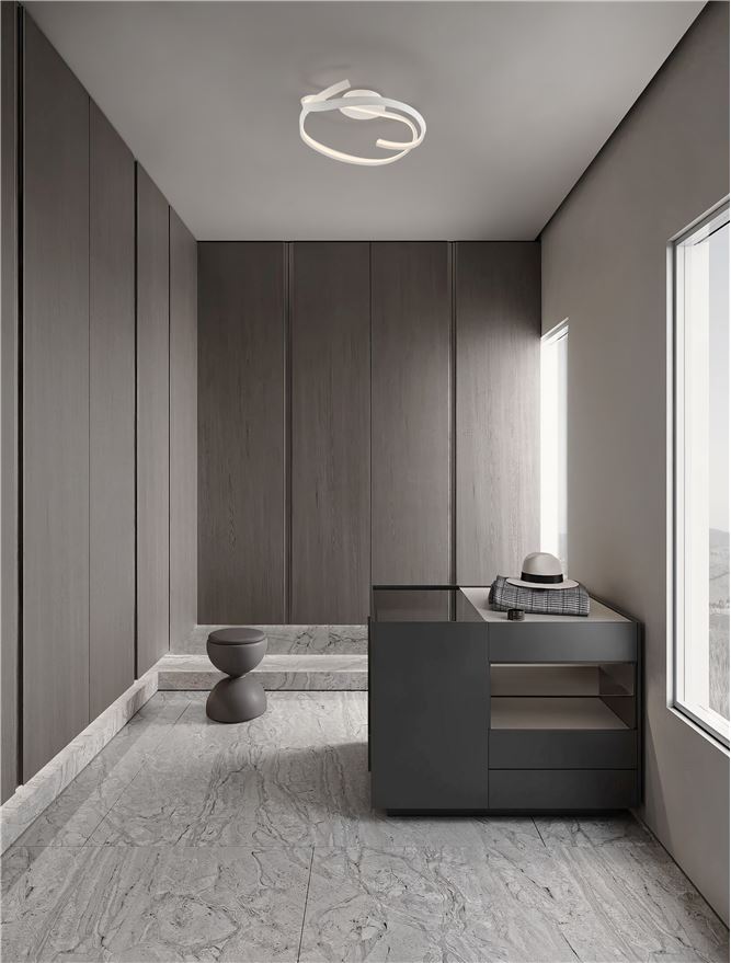 OLI Sandy White Twist LED Flush Ceiling Light - ID 14398