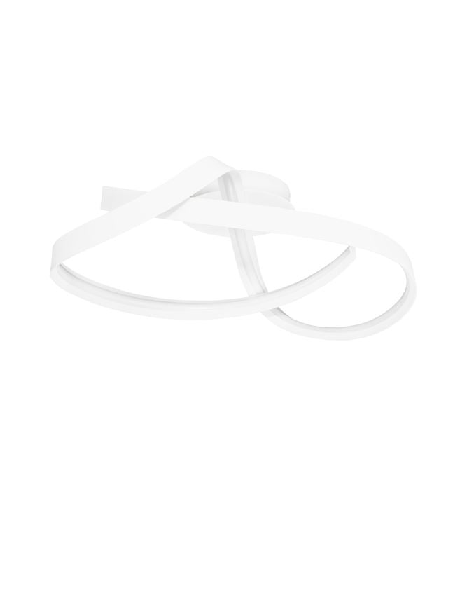 OLI Sandy White Twist LED Flush Ceiling Light - ID 14398