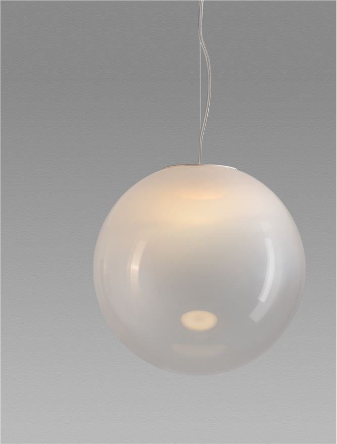 BOL Medium 30cm Ethereal Gradient White Glass Pendant  - ID 14129