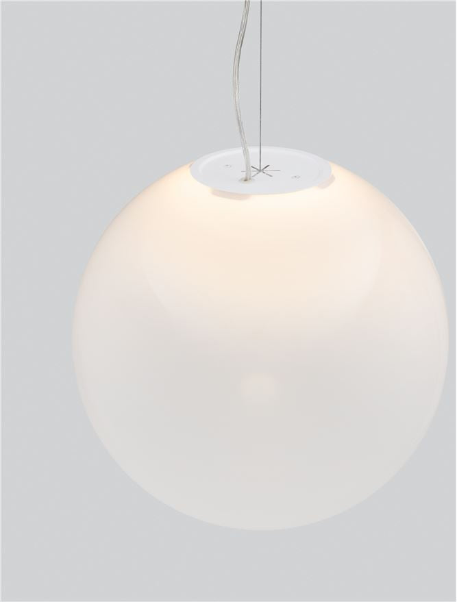 BOL Large 40cm Ethereal Gradient White Glass Pendant  - ID 14130