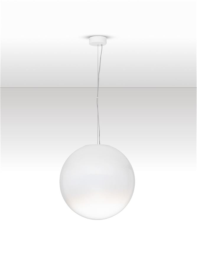 BOL X-Large 50cm Ethereal Gradient White Glass Pendant  - ID 14131