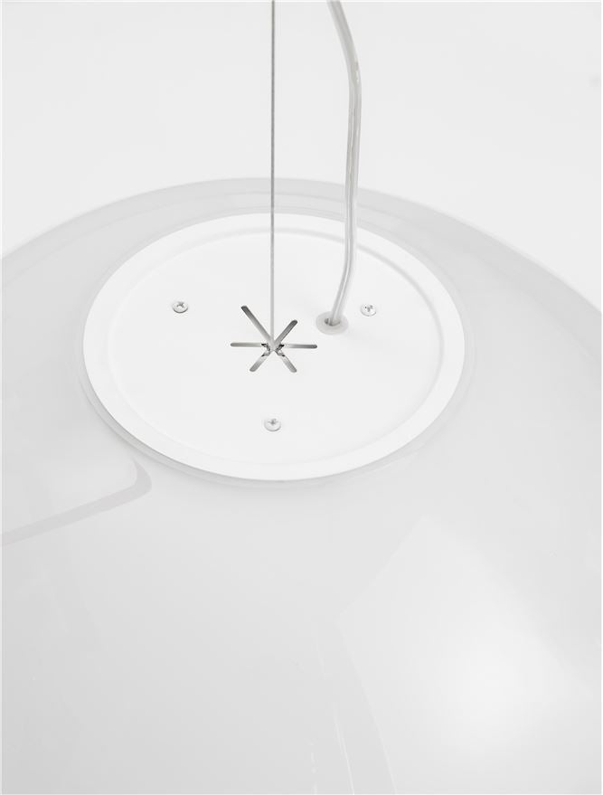 BOL X-Large 50cm Ethereal Gradient White Glass Pendant  - ID 14131