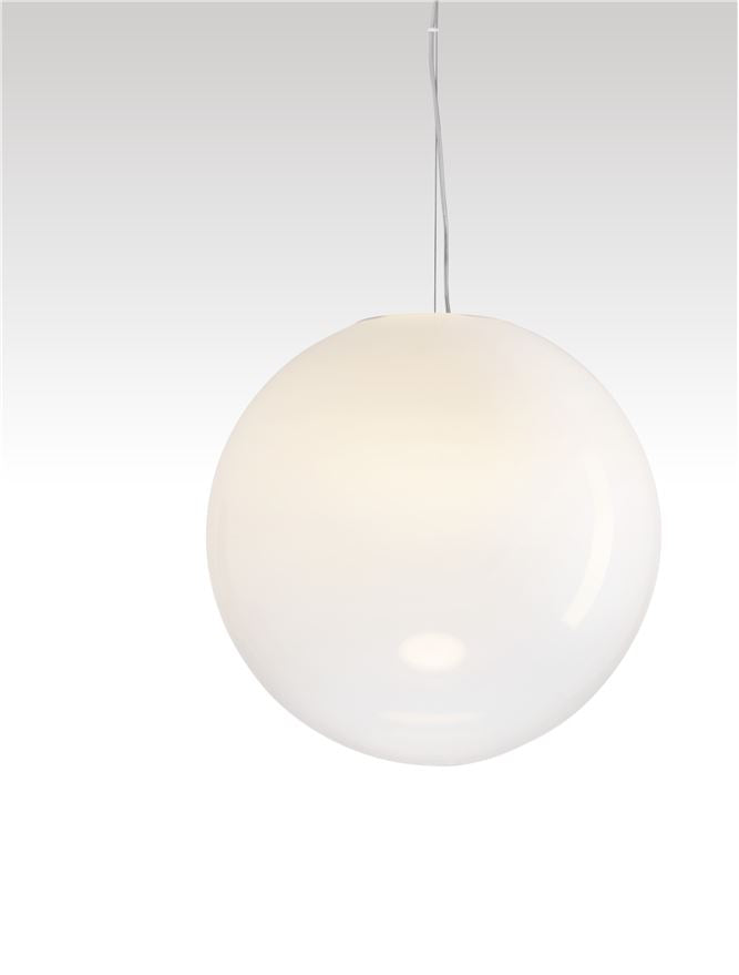 BOL X-Large 50cm Ethereal Gradient White Glass Pendant  - ID 14131