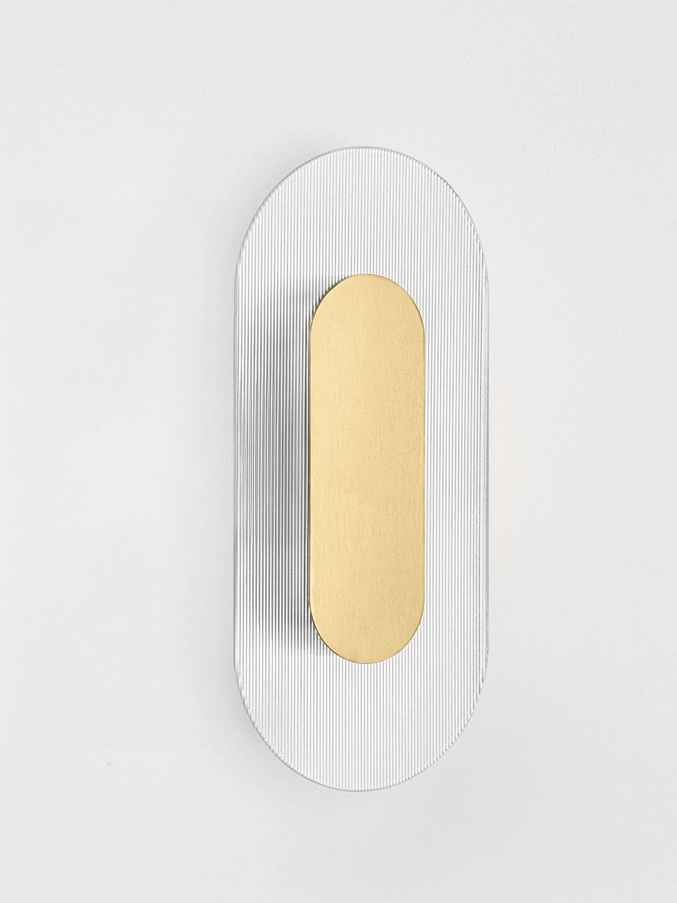 RIO Small Gold & Textured Clear Glass LED Linear Wall Light - ID 15025