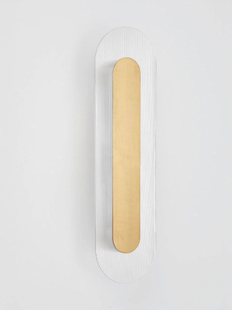 RIO Medium Gold & Textured Clear Glass LED Linear Wall Light - ID 15027
