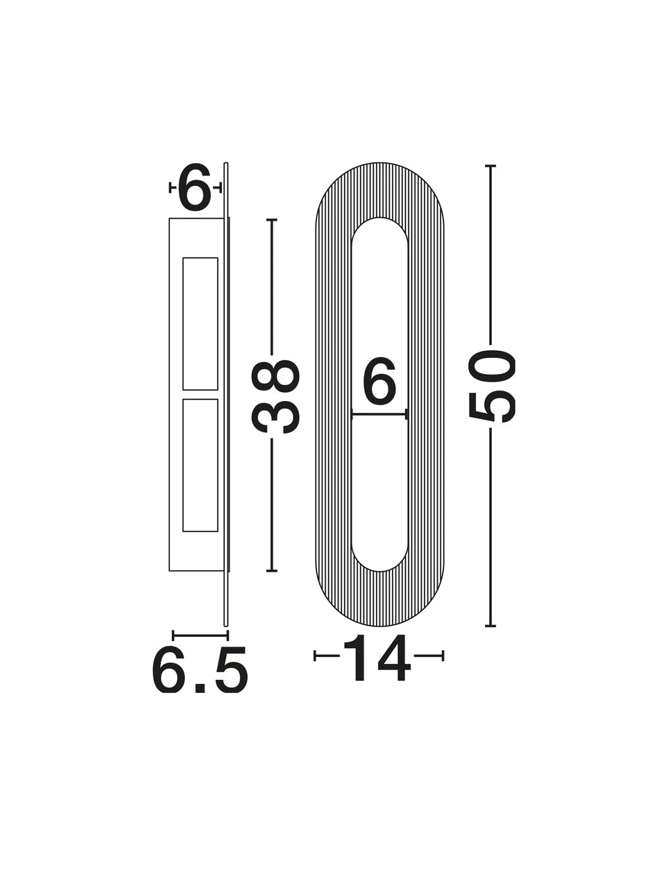 RIO Medium Matt Black & Textured Clear Glass LED Linear Wall Light - ID 15028