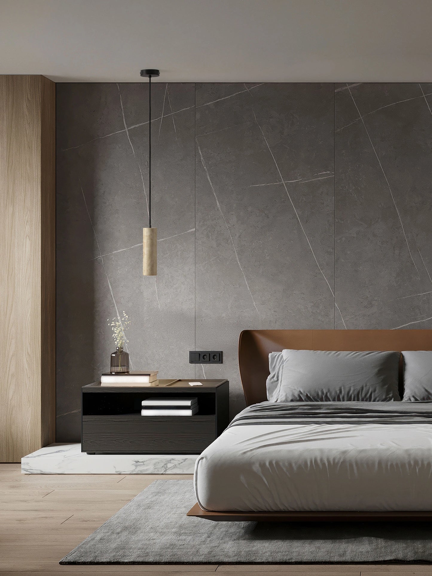 ELO Natural Travertine Single Pendant - ID 14739