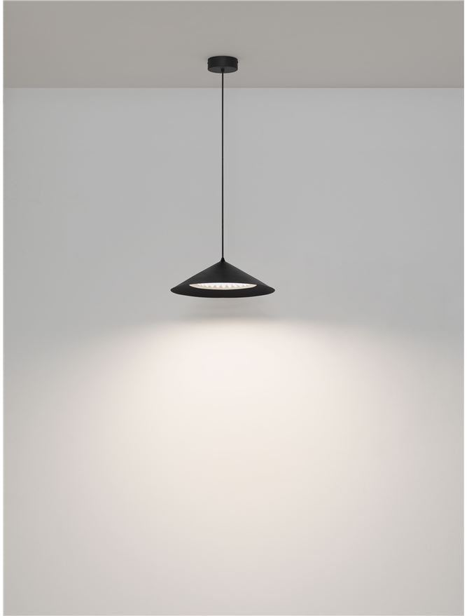 ARI Black Metal Prismatic LED Pendant - ID 14493