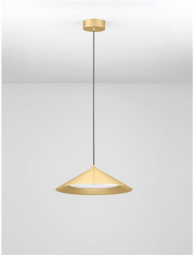 ARI Gold Metal Prismatic LED Pendant - ID 14494