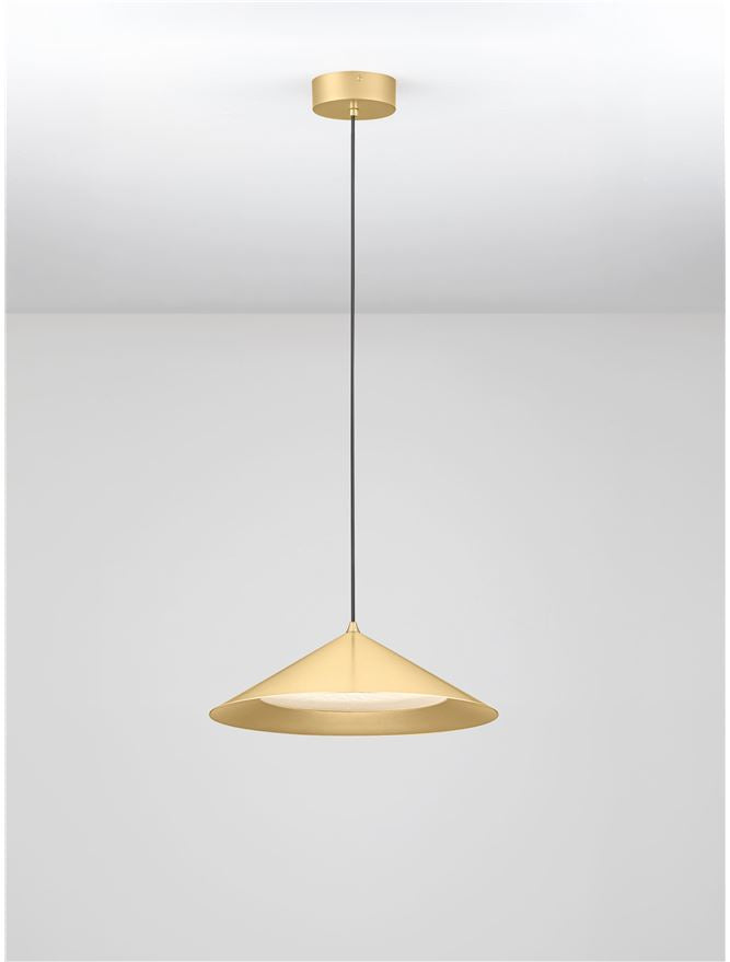ARI Gold Metal Prismatic LED Pendant - ID 14494