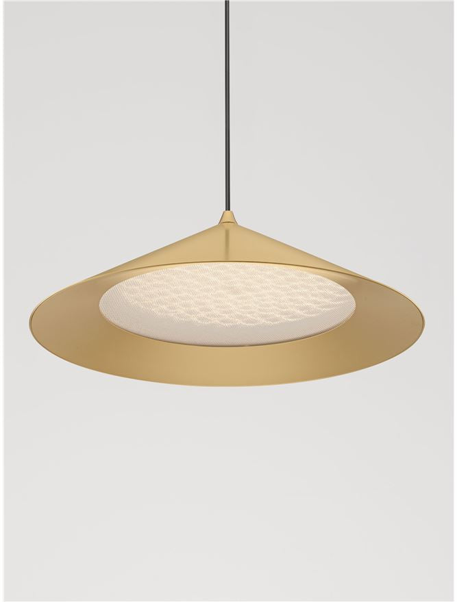 ARI Gold Metal Prismatic LED Pendant - ID 14494