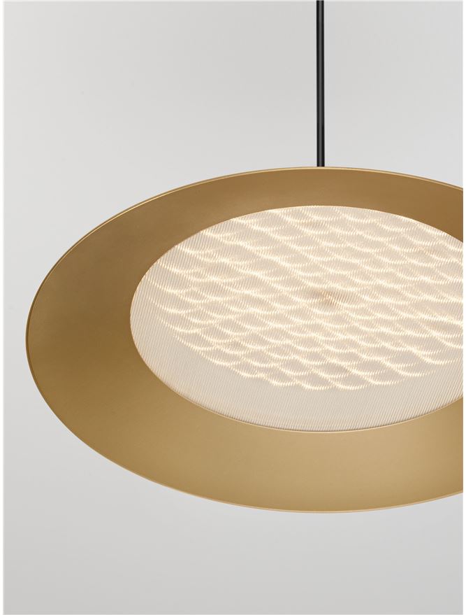 ARI Gold Metal Prismatic LED Pendant - ID 14494