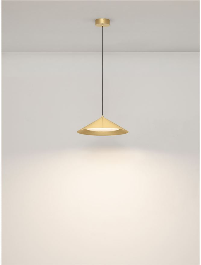 ARI Gold Metal Prismatic LED Pendant - ID 14494