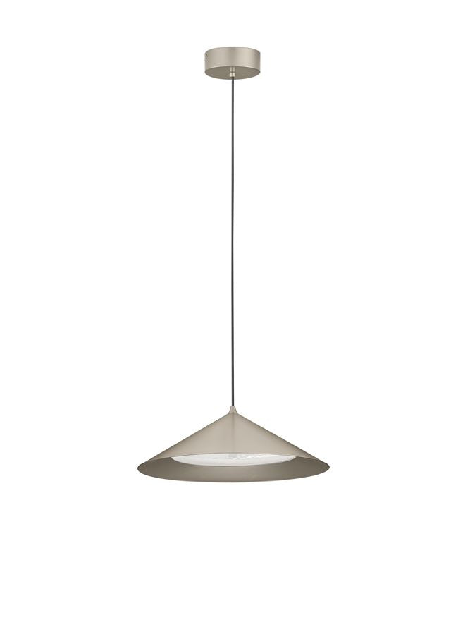 ARI Matt Silver Metal Prismatic LED Pendant - ID 14495