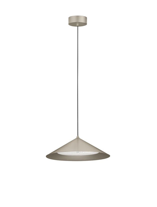ARI Matt Silver Metal Prismatic LED Pendant - ID 14495