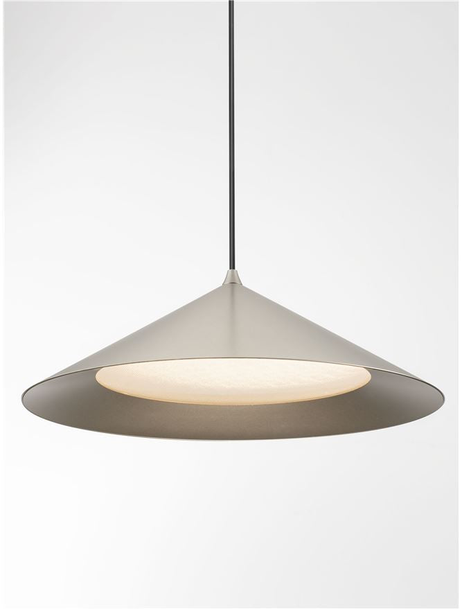 ARI Matt Silver Metal Prismatic LED Pendant - ID 14495