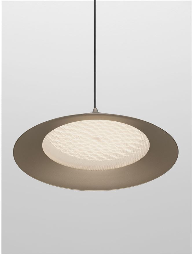 ARI Matt Silver Metal Prismatic LED Pendant - ID 14495