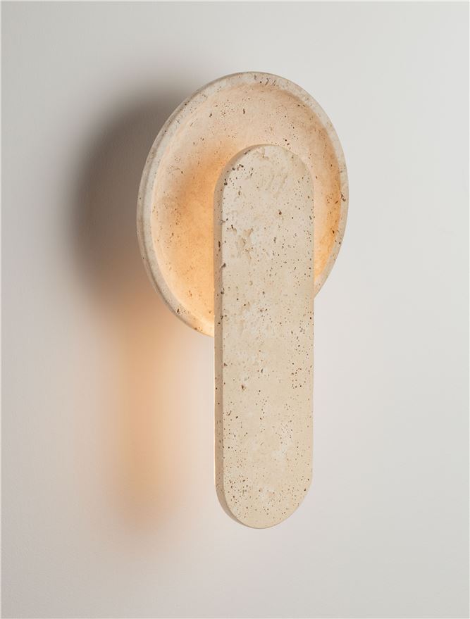 MAV Yellow Travertine Layered Wall Light - ID 14107