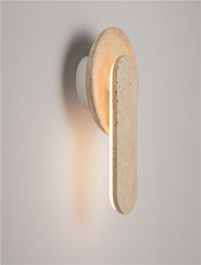 MAV Yellow Travertine Layered Wall Light - ID 14107