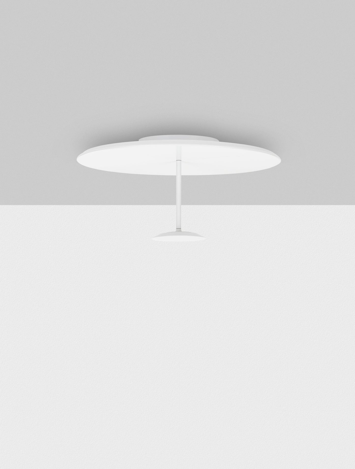 IMA Sandy White Medium Semi-Flush Ceiling Light - ID 14817