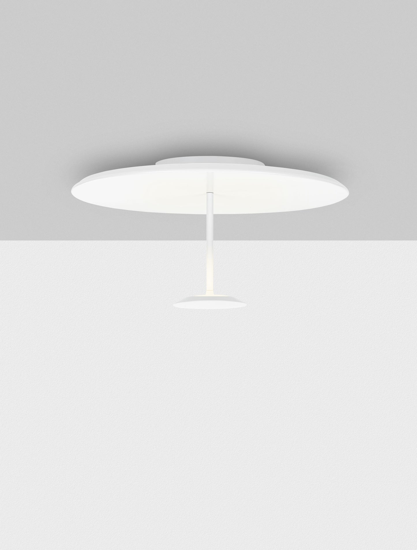 IMA Sandy White Large Semi-Flush Ceiling Light - ID 14818