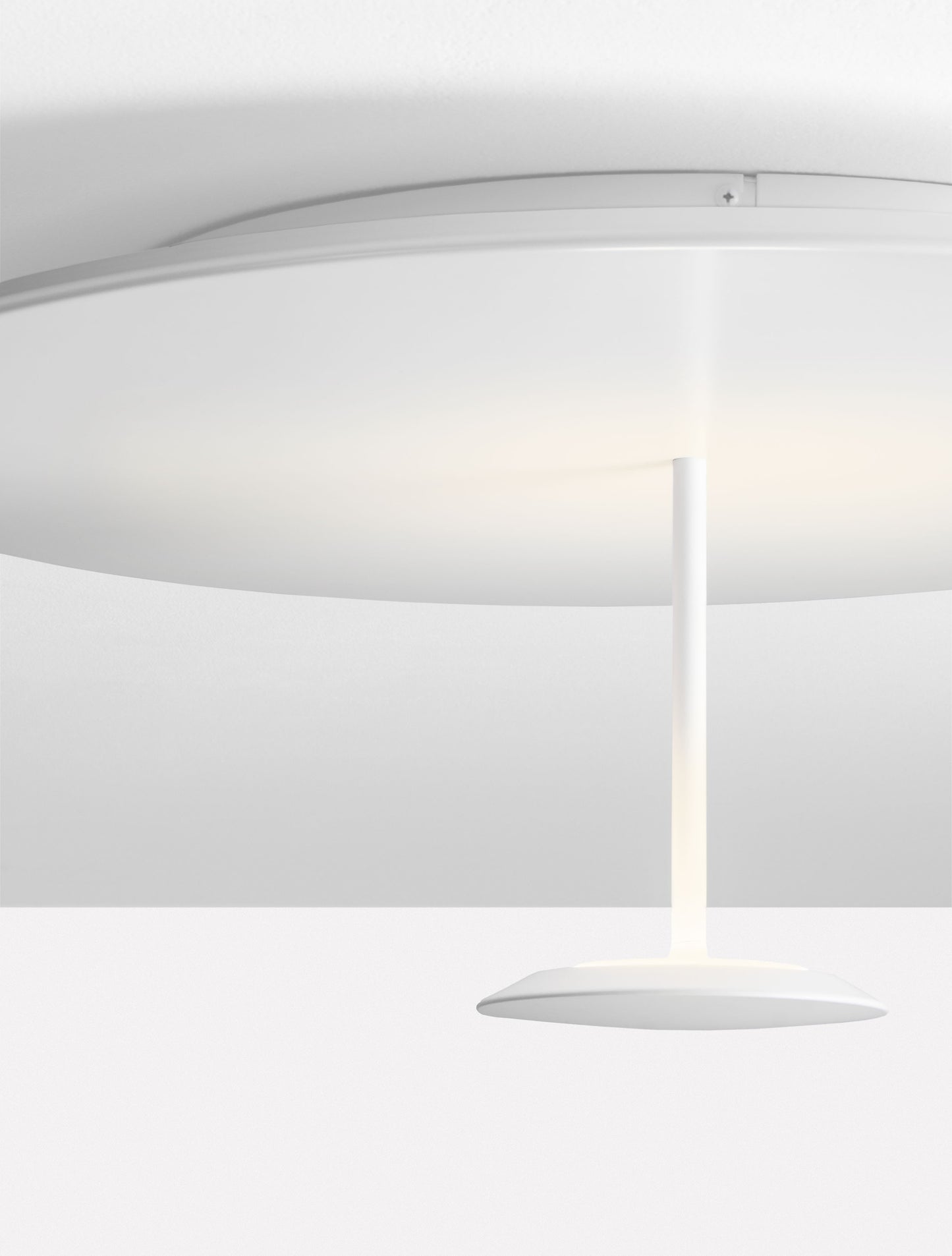 IMA Sandy White Large Semi-Flush Ceiling Light - ID 14818