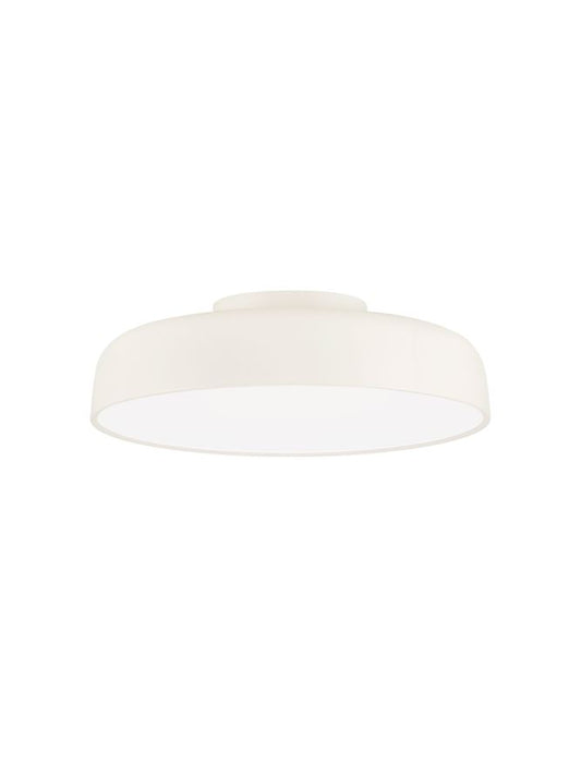 NOE Cream 50cm Deep Bowl LED Flush Ceiling Light - ID 14575