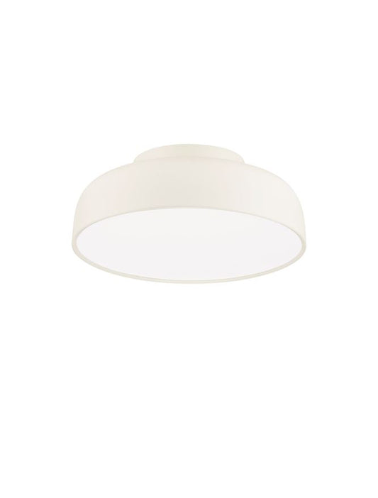 NOE Cream 40cm Deep Bowl LED Flush Ceiling Light - ID 14572