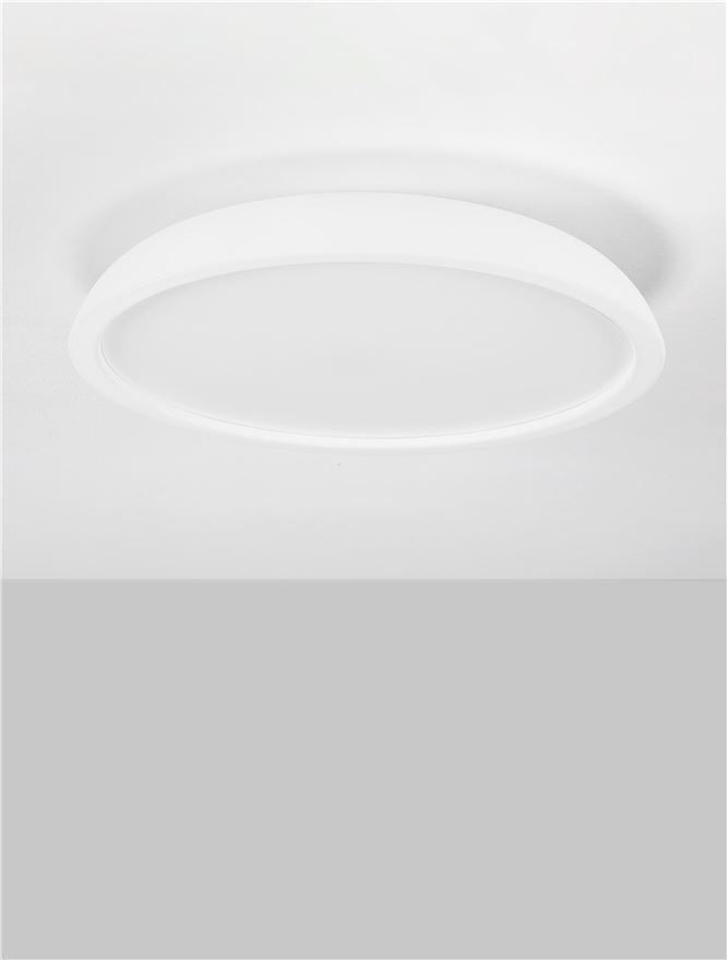 FEL Sandy White 60cm LED Flush Ceiling Light - ID 14569