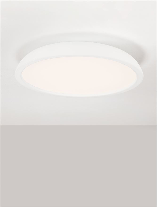 FEL Sandy White 60cm LED Flush Ceiling Light - ID 14569