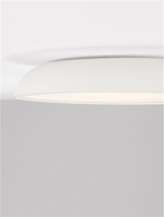 FEL Sandy White 60cm LED Flush Ceiling Light - ID 14569